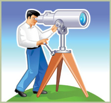free vector Binoculars vector