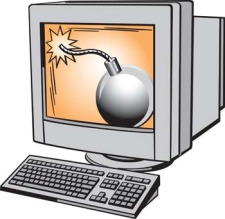 free vector Bomb inside the Computer