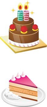 free vector Tart birthday cake 6