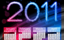 free vector 2011 Calendars Calendars New Year
