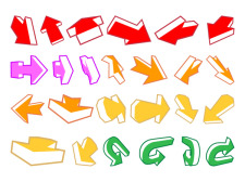 free vector A Variety Of Arrows, And One Other Vector Material Arrows