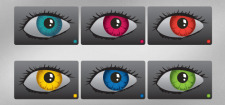 free vector Colourful Vector Eyes