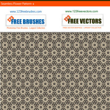 free vector Free seamless grey flower pattern