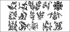 free vector Sections of lace pattern vector material
