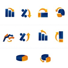 free vector Vector Graph and Chart Icons