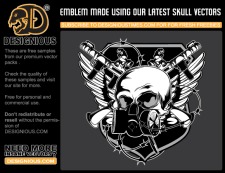 free vector Skull emblem