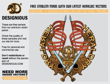 free vector Heraldic emblem