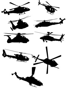 free vector Helicopter Vector Pack
