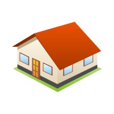 free vector 3D House Icon