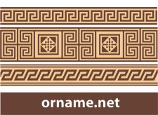free vector Greek ornament – meander