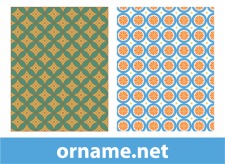 free vector Two Vector Egyptian Patterns