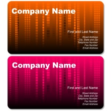 free vector Abstract rain business cards
