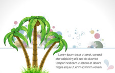 free vector Palm Tree Vector Background