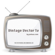 free vector Vintage vector TV