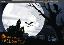 free vector Scary Halloween