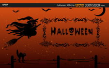 free vector Halloween Witch