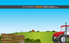 free vector Farm Landscape