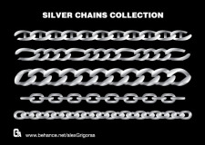 free vector Silver Chains Collection