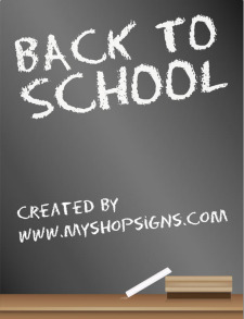 free vector Back to School Blackboard Sign