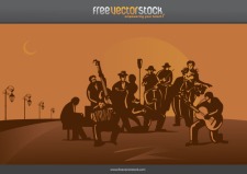 free vector Tango orchestra