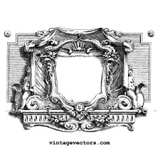 free vector Vintage Cartouche Vector Graphic