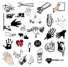 free vector Hand Vector Pack