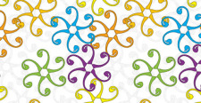 free vector Free coloured swirl pattern