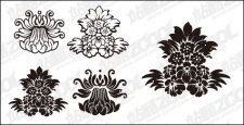 free vector Gomedia produced classical pattern vector material