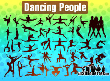 free vector Dancing People
