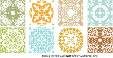 free vector Different colorful floral patterns