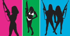 free vector Girls with gun free vector