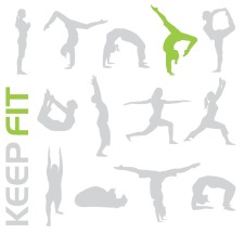 free vector Keep fit sporty people free vector