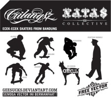 free vector Skaters from Bandung