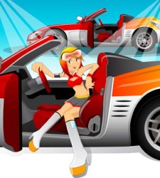 free vector Automotive girl 5