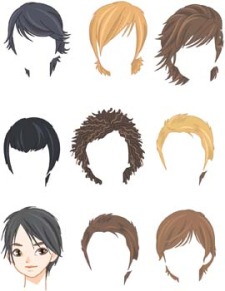 free vector Hair style vector 1