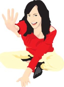 free vector Sit girl position vector 13