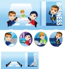 free vector Business people 1