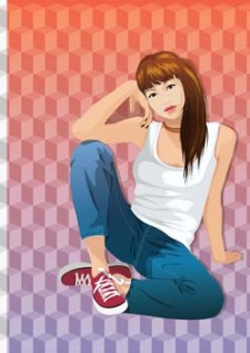 free vector Sit girl position vector 6