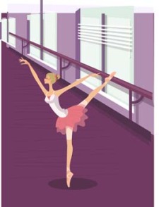 free vector Ballet ballerine girl 2