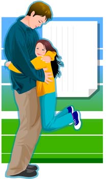 free vector Father and his Child 2