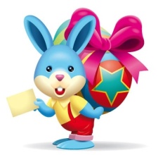 free vector Cute bunny brings easter egg