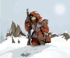 free vector Snow hunter