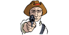 free vector Cowboy with the gun