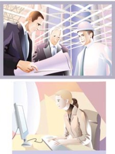 free vector Business people 7