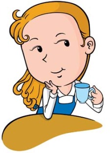 free vector Beautiful Girl with a cup of coffee 21