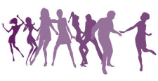 free vector Dancing girls silhouettes free vector