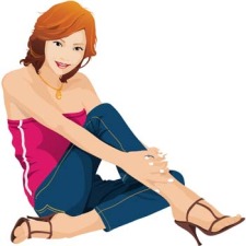 free vector Jeans Girl Vector 27