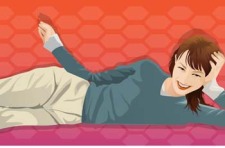 free vector Girl in lay position vector 14