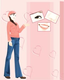 free vector Jeans Girl Vector 26