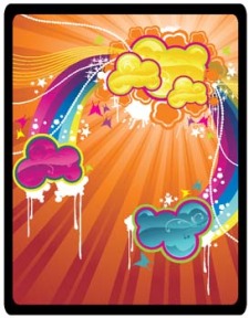 free vector Glossy cloud